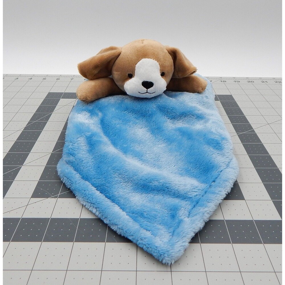 Carters Brown Puppy Dog Blue Lovey Plush Security Blanket 13 inch 2020